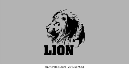 lion face logo design make in coreldraw 