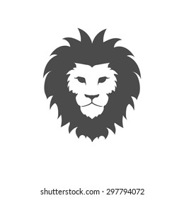 Lion face logo emblem template for  business or t-shirt design. Vector  Design Element.