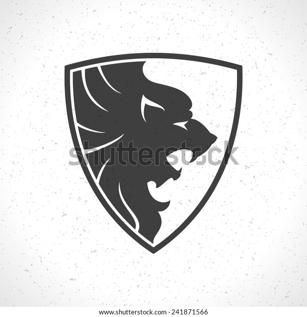 Lion Face Logo Emblem Template Business Stock Vector (Royalty Free ...