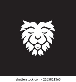 Lion Face Logo Vector Design