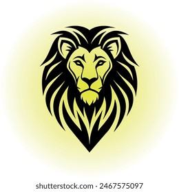 A Lion face Logo Vector Design