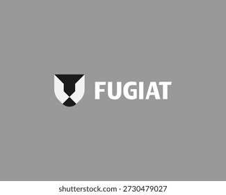 Lion face minimalistic logo. Creative king predator animal vector sign. Majesty power symbol