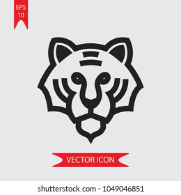 Lion face vector icon
