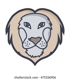 Lion Face Vector Icon