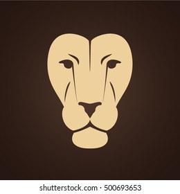 lion face vector illustration