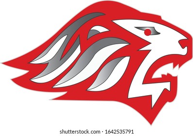 Lion face vector logo icon