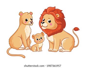 Lioness cartoon style clip art Royalty Free Stock SVG Vector and Clip Art