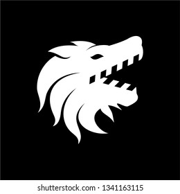 lion with fim or movie clip logo design inspiration. logo template. editable vector