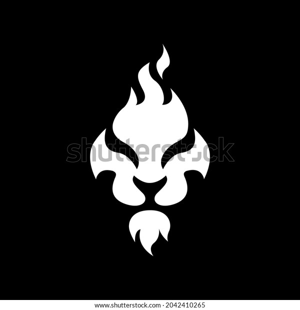 Lion Flame Fire Logo Icon Vector Stock Vector (Royalty Free) 2042410265 ...