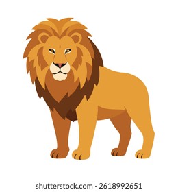 Lion flat vector illustration Eps 10