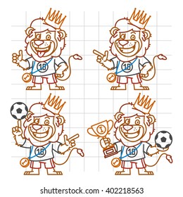 Lion Footballer Doodle Part 2