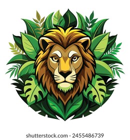 Logotipo de la cara frontal del león