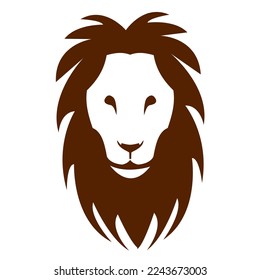 lion front face in peace vector