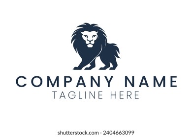 lion full body minimalist logo vector sublimation design