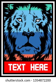 lion full colour.hand drawing,Shirt designs, biker, dj, gentleman, barber and many others.
isolated and easy to edit. Vector Illustration - Vector 