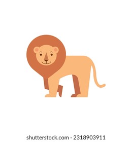 Lion full illustration, Lion vector drawing