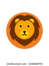 lion funny logo template