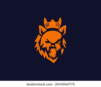 lion gaming logo Modern and minimal logo features a lion face creatively integrated within the gamepad shape