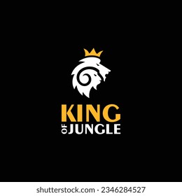 logotipo simple de cabeza de león y cabra
