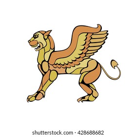 Lion golden griffin