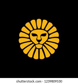 Lion golden logo