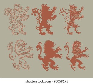 lion hand drawn