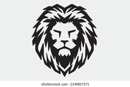 lion hand logo vector black