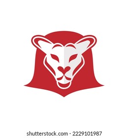 Plantilla de logotipo de Lion head 3