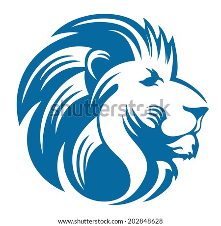 Lion Head Stock Vector (Royalty Free) 202848628 - Shutterstock