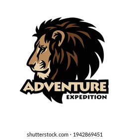 Lion Head Adventure Sports Mascot Logo Design