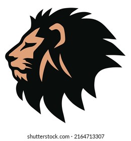 Lion Head Adventure Sports Mascot Logo Design Icon Template Illustration