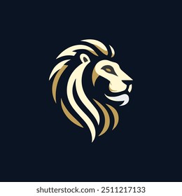  lion head angry roaring logo vector silhouette, shows power and strenght Lion head shield logo icon. Royal gold crown badge symbol. Premium king animal sign. Vector illustration. Lion logo lion shiel