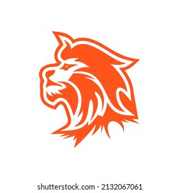 Lion head animal logo design vector
