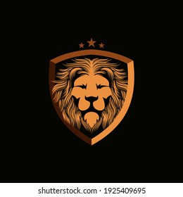 lion head animal logo vector