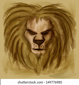 Lion Head, Artwork (Vector)