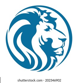 LION HEAD BLUE