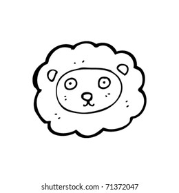 lion head cartoon