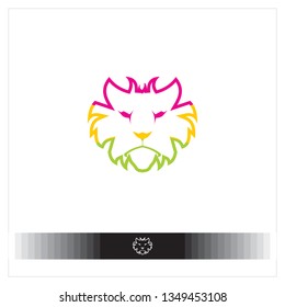 
lion head concept logo EPS 10