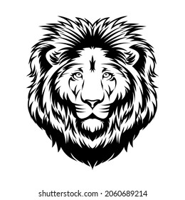 a lion head with cool style