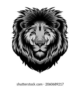 a lion head with cool style
