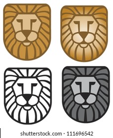 Lion Head Design Element