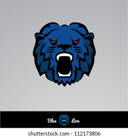 Lion head draw,cartoon