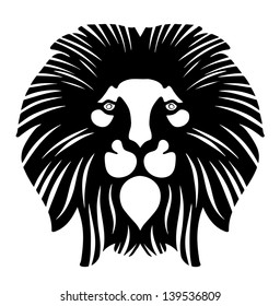 Lion head emblem