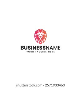 Lion Head Face Logo Design