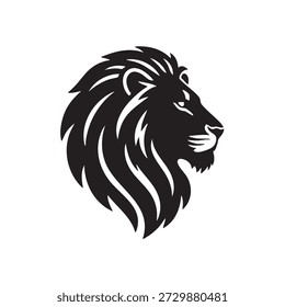 Diseño de Ilustración vectorial de logotipo de cara de cabeza de león
