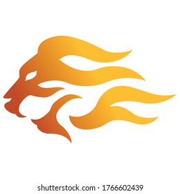 Lion Head Flame Vector Logo Stock Vector (Royalty Free) 1766602439 ...