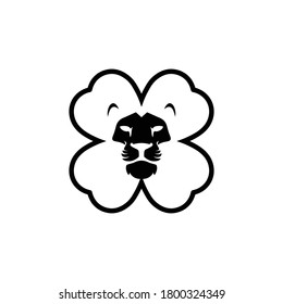 lion head with flower petals makes for an interesting combination, it can be used for logo and icon designs