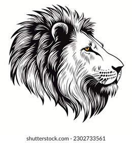 lion head with good quality design vector illustration