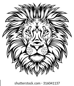 Lion Head Graphic