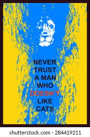 Lion head Hand drawn. Vector background. Vector illustration